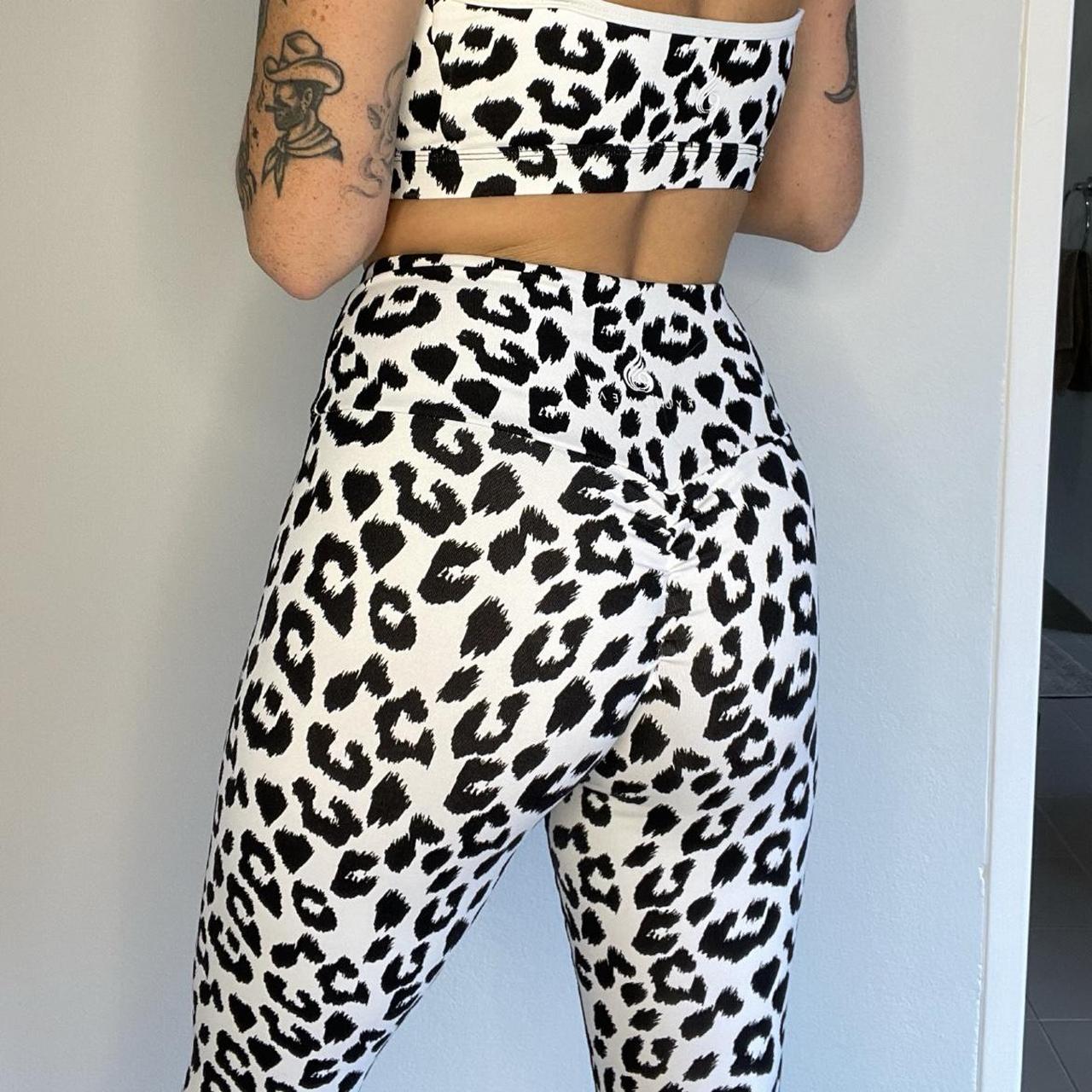 Ryderwear leopard print workout set Sports bra and... Depop