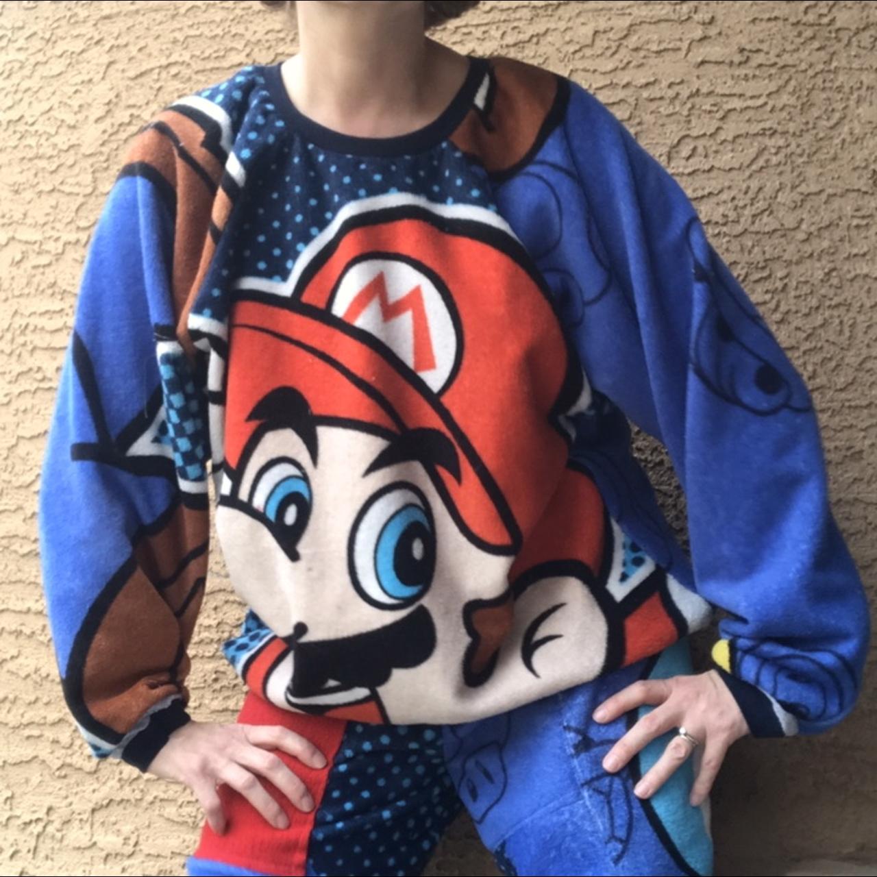 Upcycled blanket fuzzy raglan sweatshirt. Made from... Depop