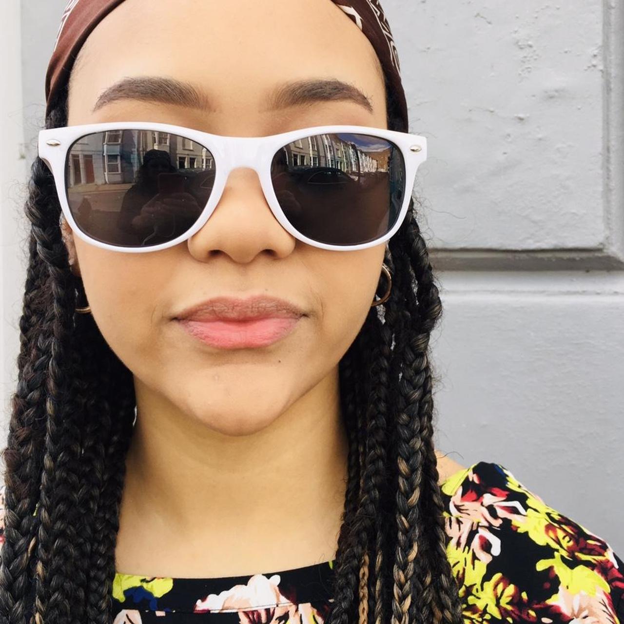 Vintage Sunglasses, White Wayfarer Sunglasses,... Depop