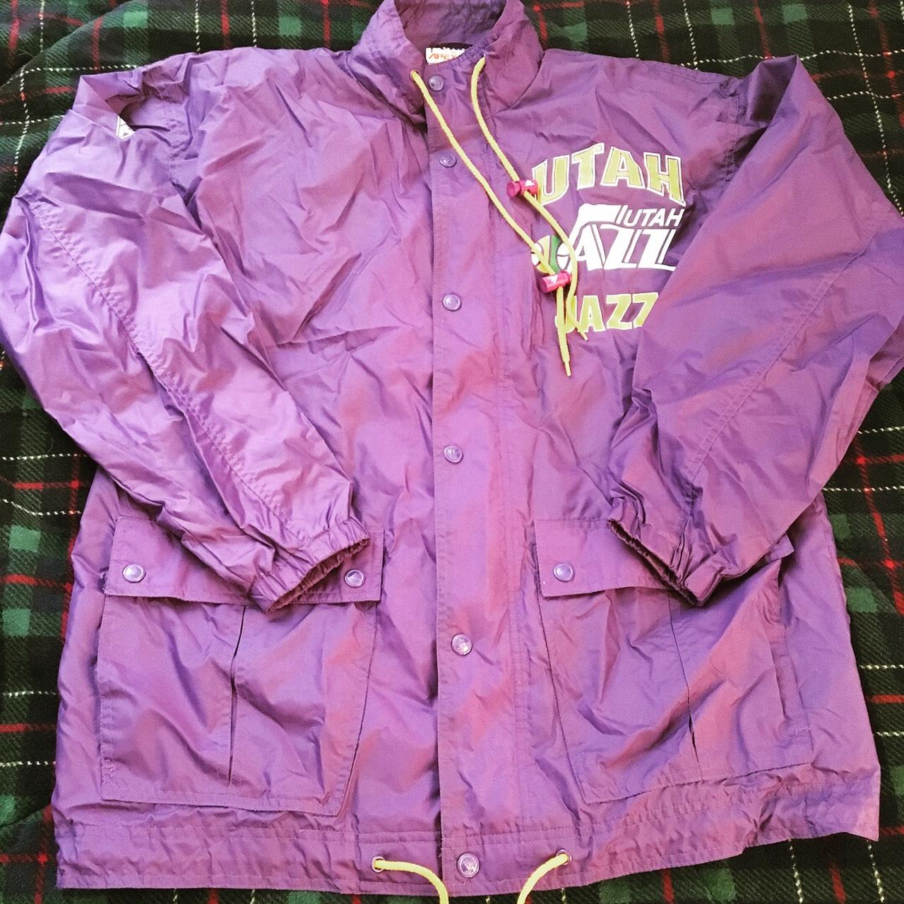 Vintage utah jazz warm up online jacket