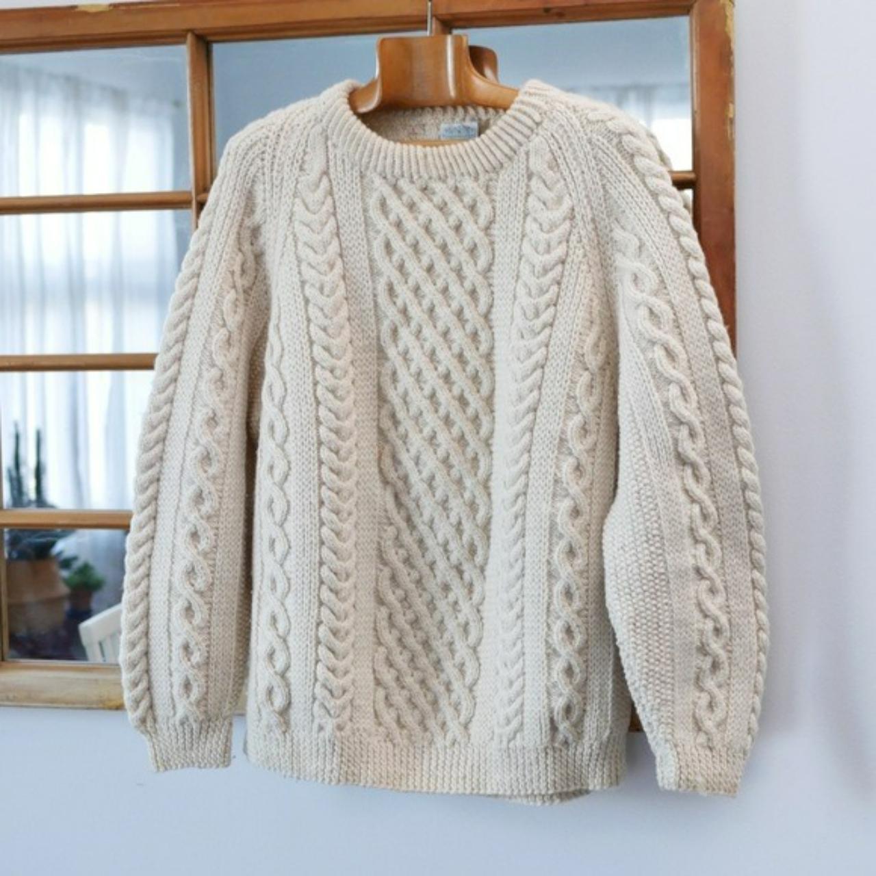 ivory fisherman sweater