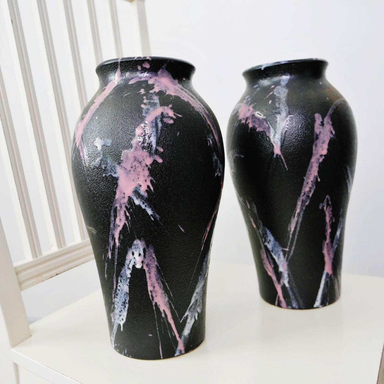 Product Image 1 - Vintage Vases Pair 13” 1980s