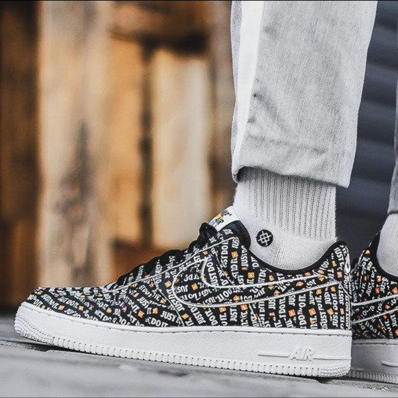 nike air force 1 low just do it black