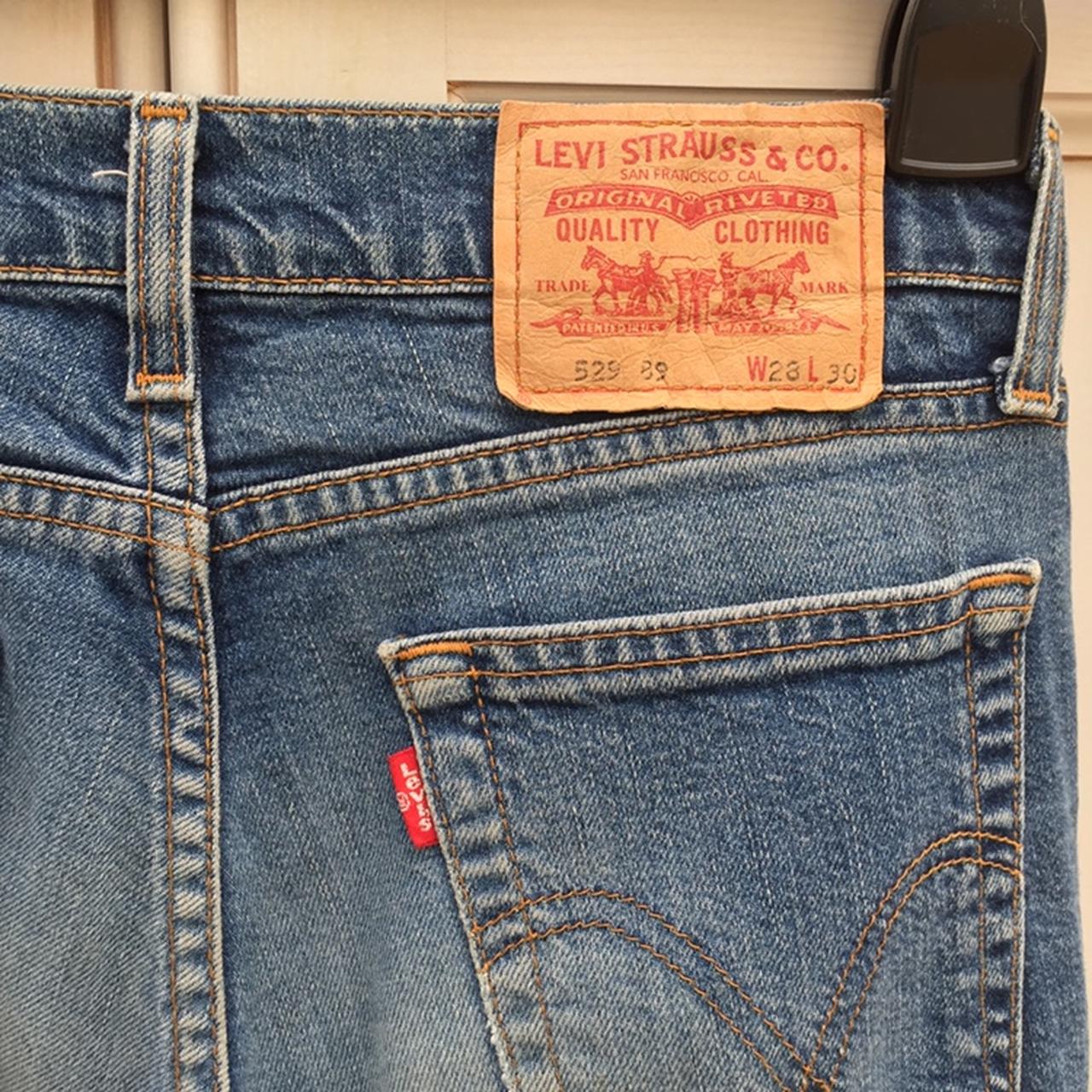 Genuine vintage levis flared jeans w28 l30 - Depop