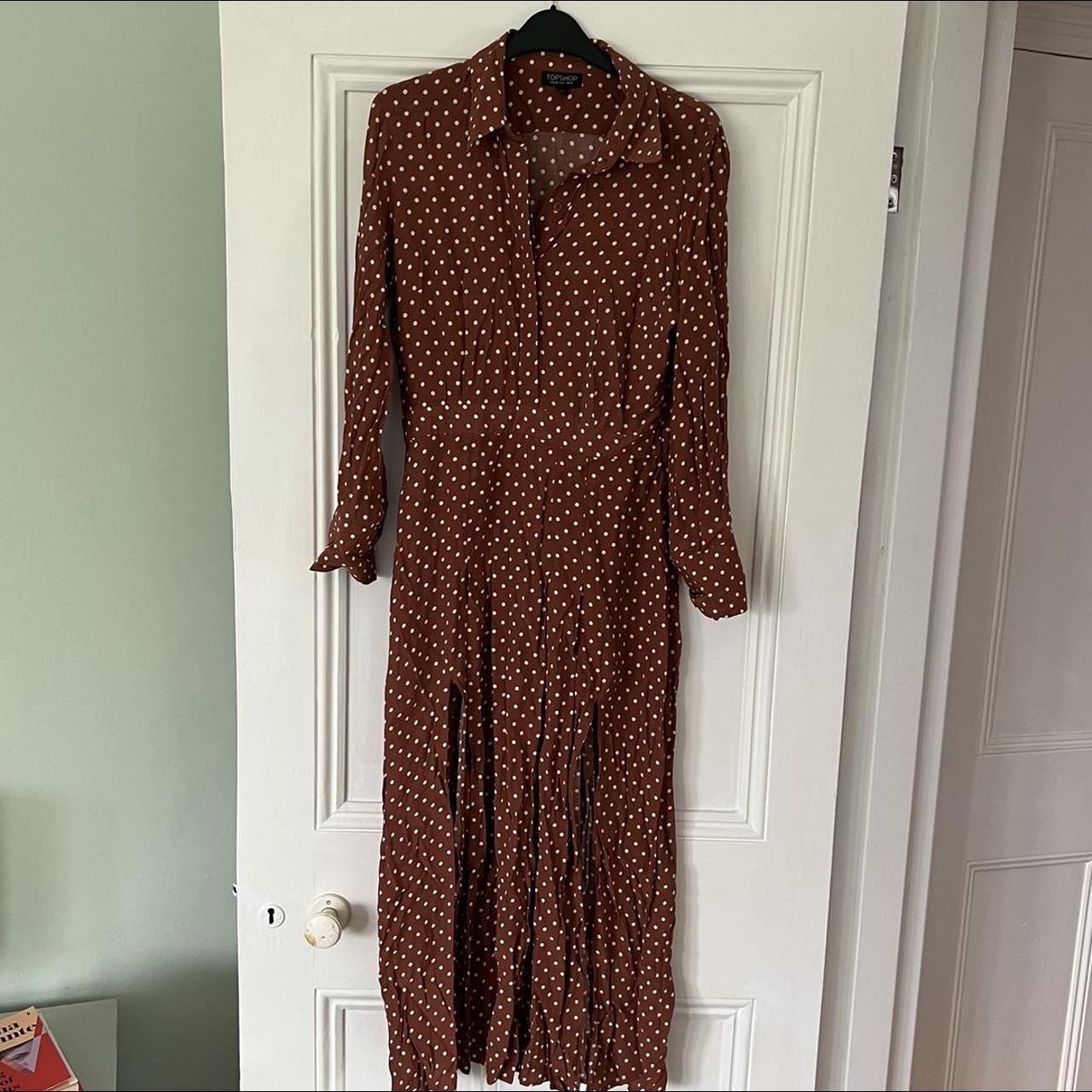 Rare polka dot Topshop dress Only worn once -... - Depop