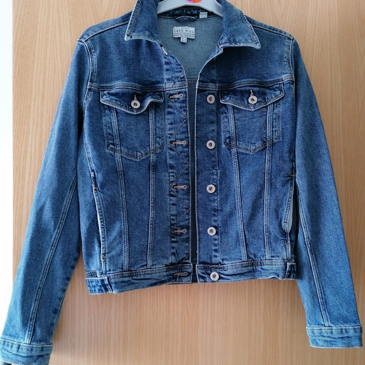 Jack wills denim jacket Only worn once Size... - Depop