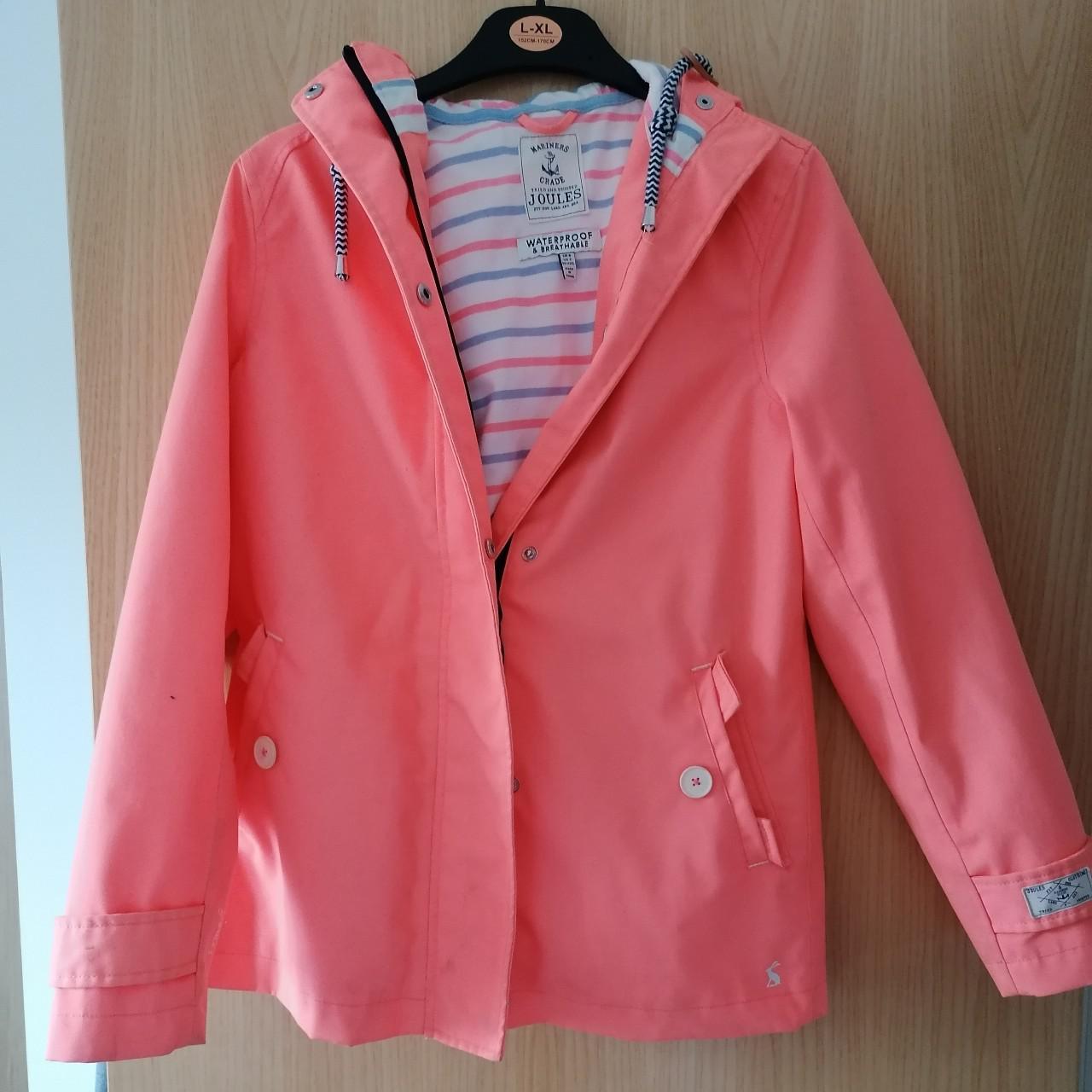 Joules shop coral coat