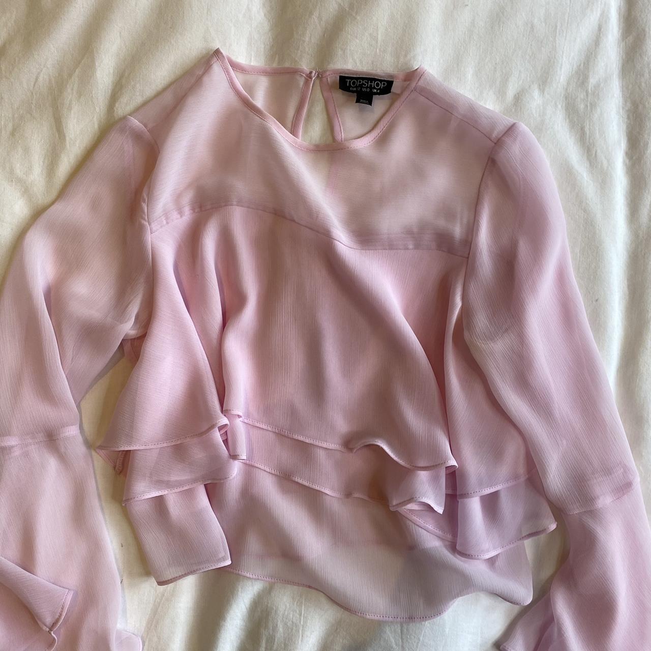 Topshop Women's Pink Shirt | Depop