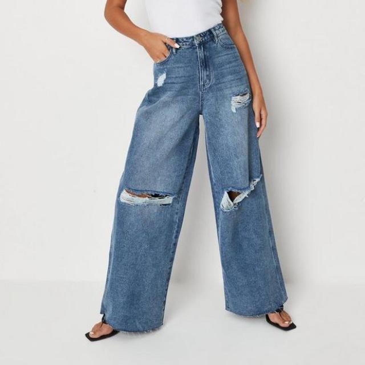 Ripped Jeans Missguided Jeans Sizing Missguided Blue Knee Rip