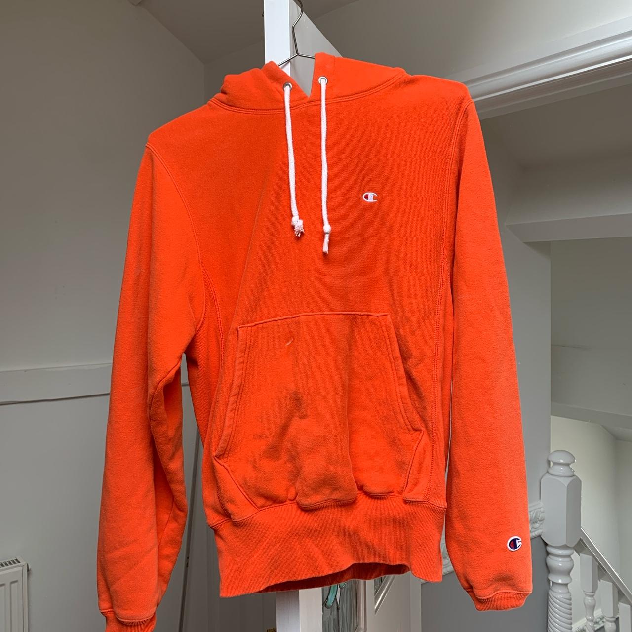 Bright orange deals champion hoodie