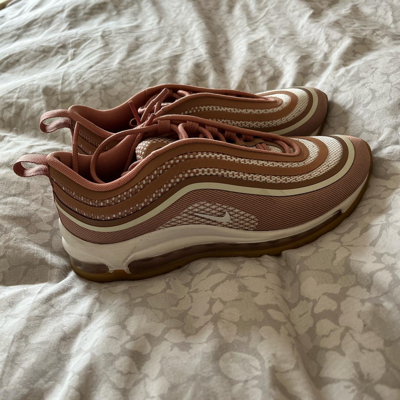 nike 97s pink and white