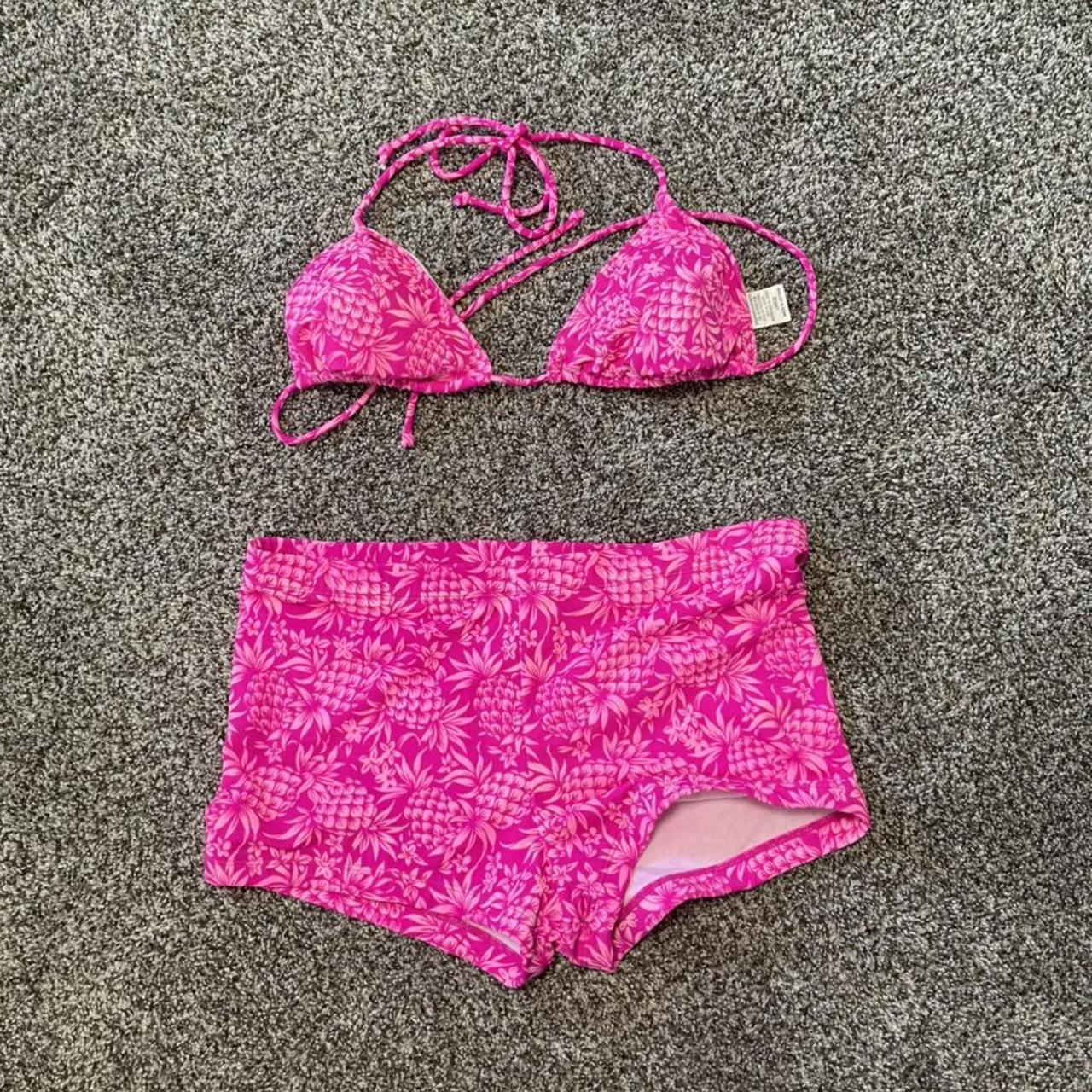 Y2K bikini top and swim shorts Rebel beach Top... Depop