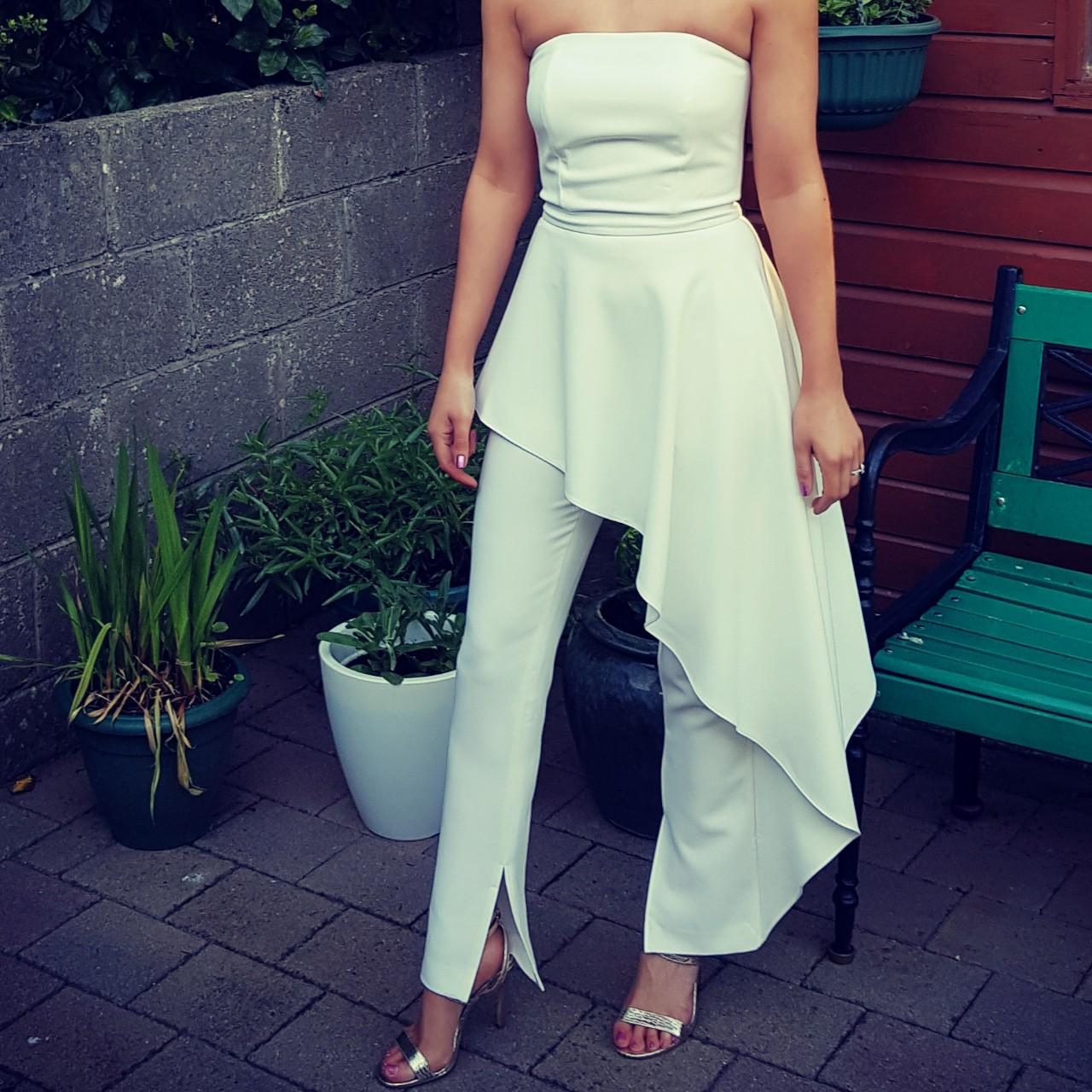 Aqaq cheap white jumpsuit