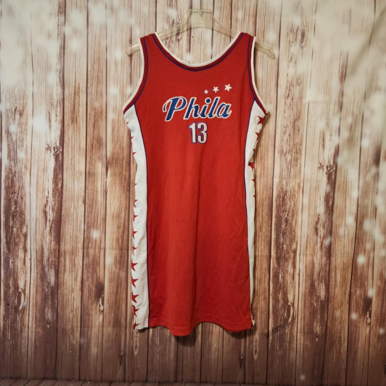 Vintage Philla Basketball Jersey Dress y2k 90s XL