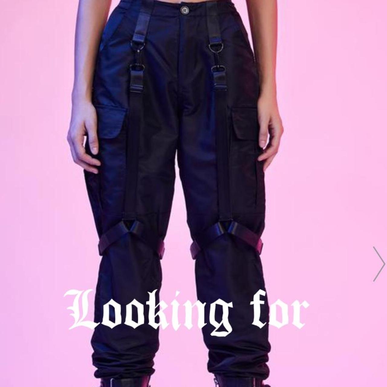 90s combat trousers with tassels