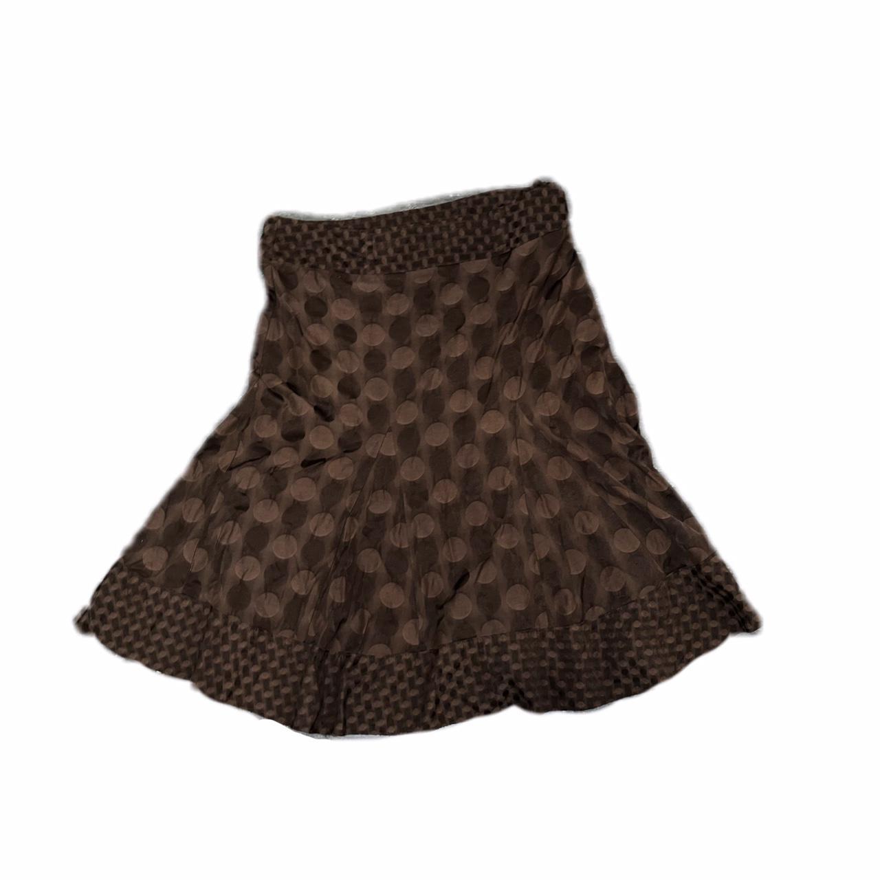 Vintage brown midi skirt Marks and Spencer’s size... Depop