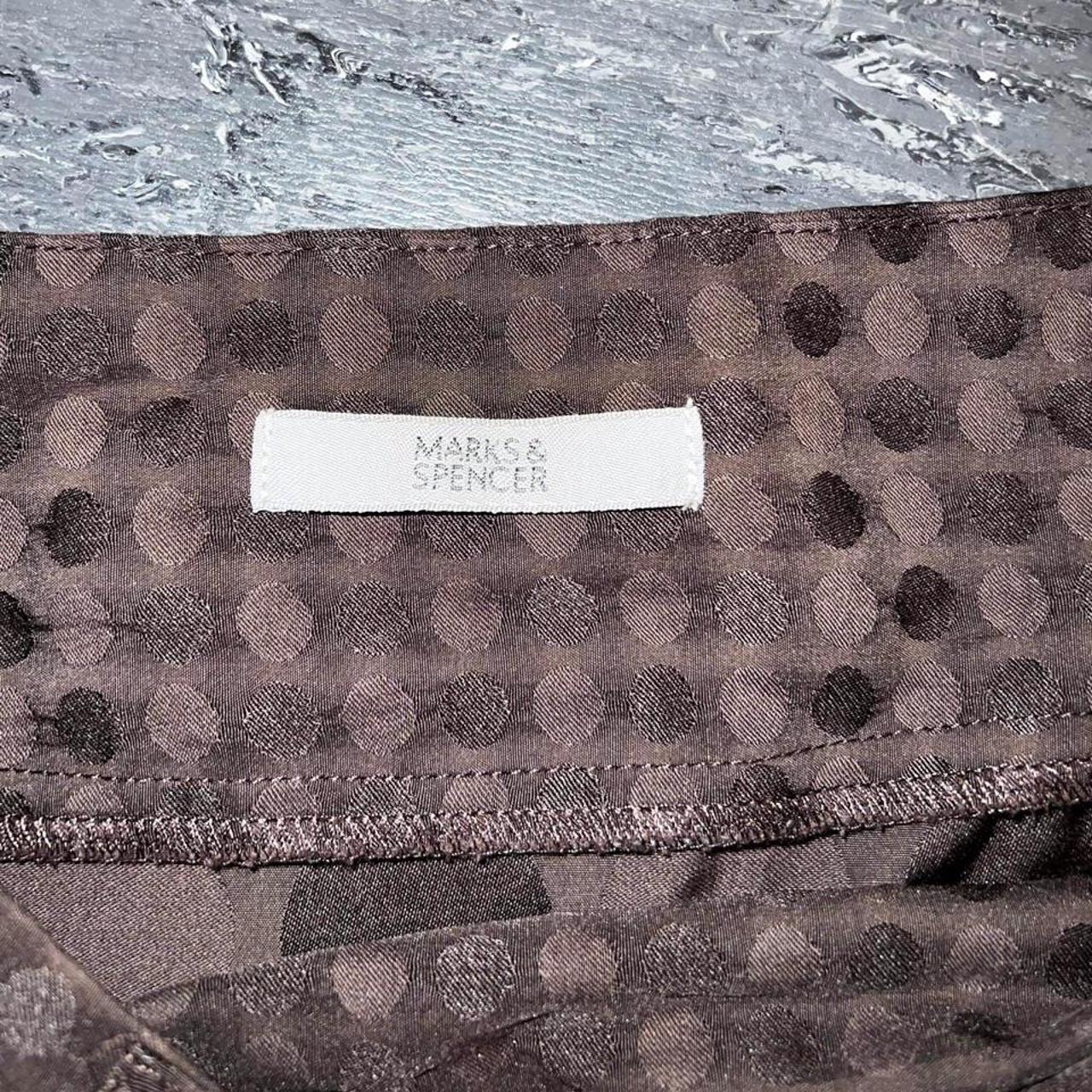 Vintage brown midi skirt Marks and Spencer’s size... Depop