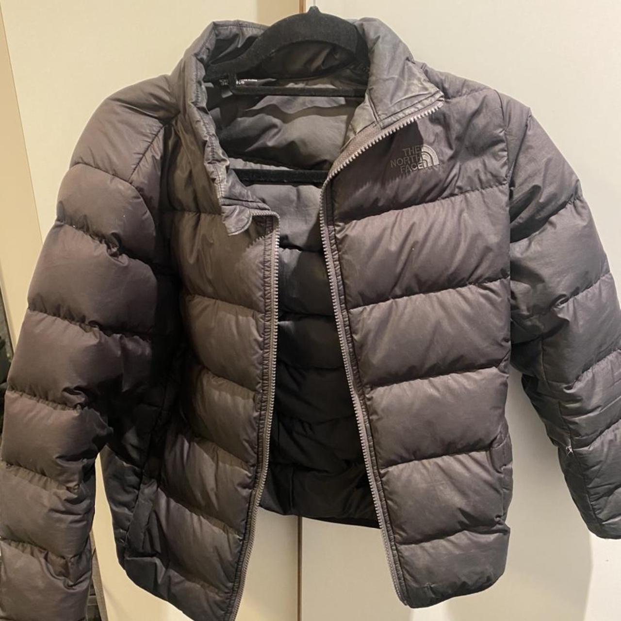 The North Face 550 Black puffer perfect for spring... - Depop