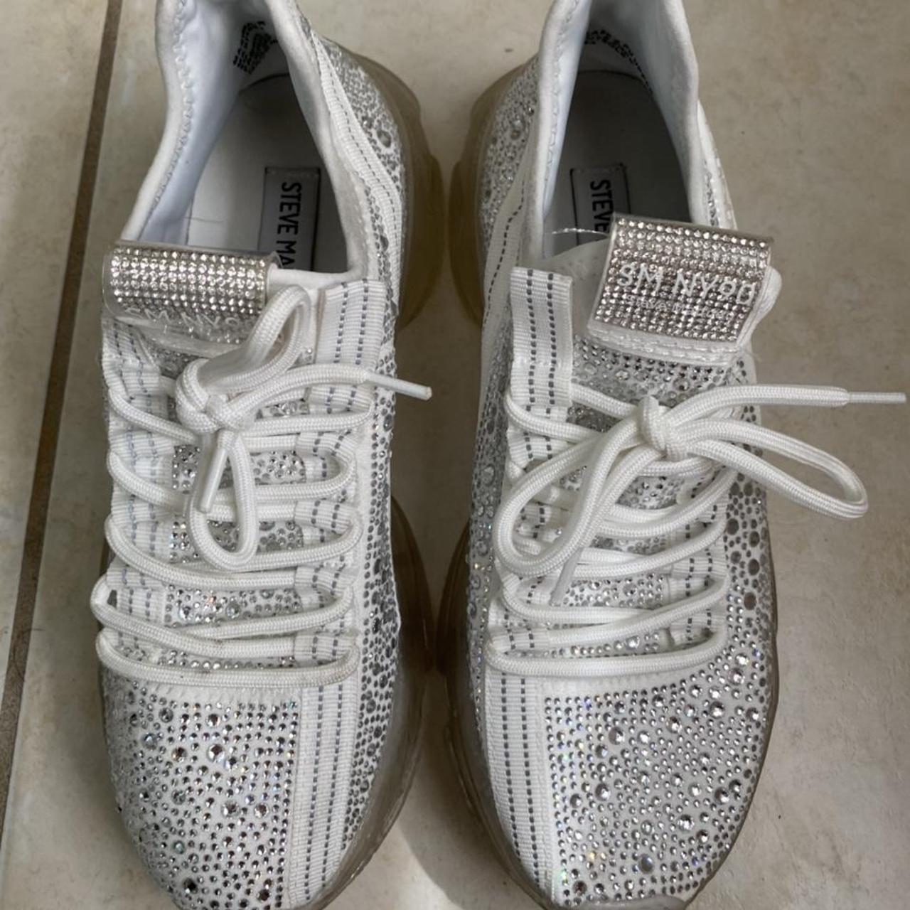 worn once steve madden sparkly sneakers soooo... - Depop