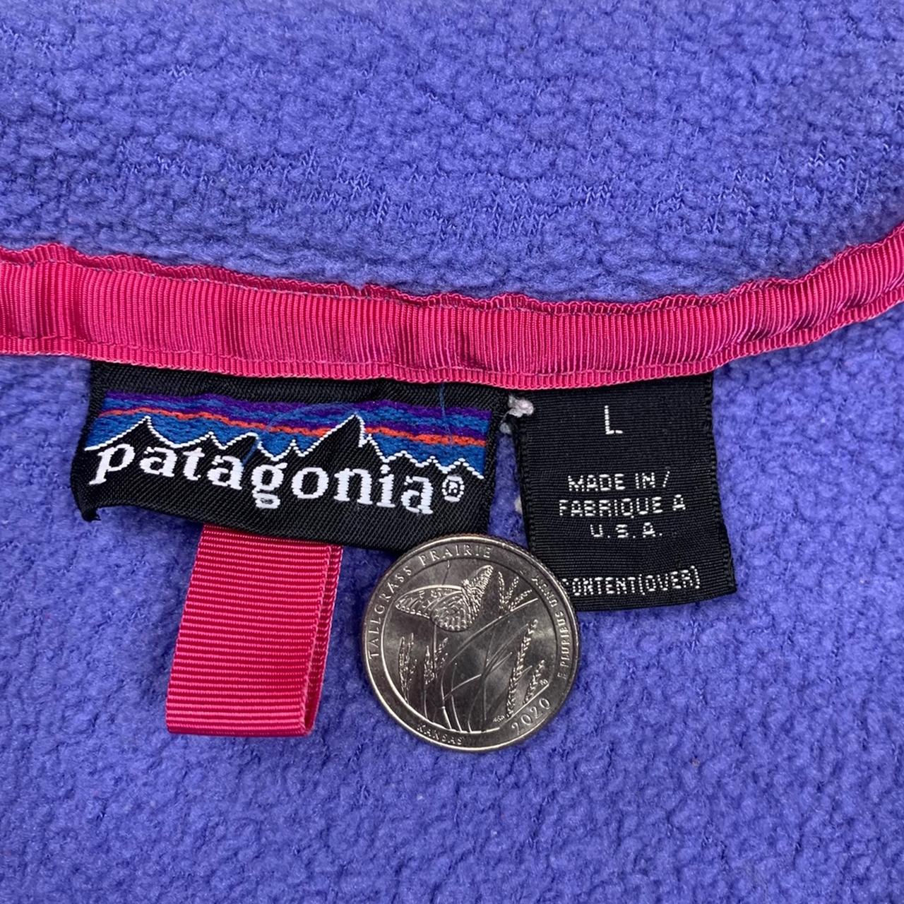 Patagonia Vintage 80s USA made Purple Synchilla... - Depop