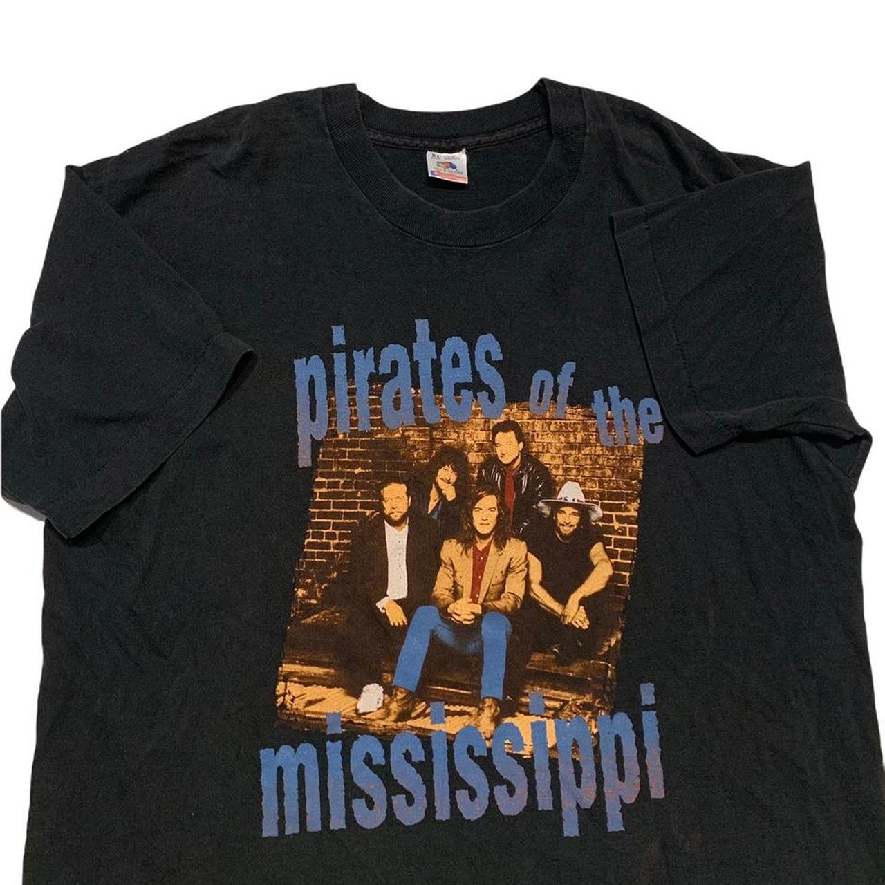 Vintage 1990 Pirates of the Mississippi Rock n' Roll Redneck T-Shirt