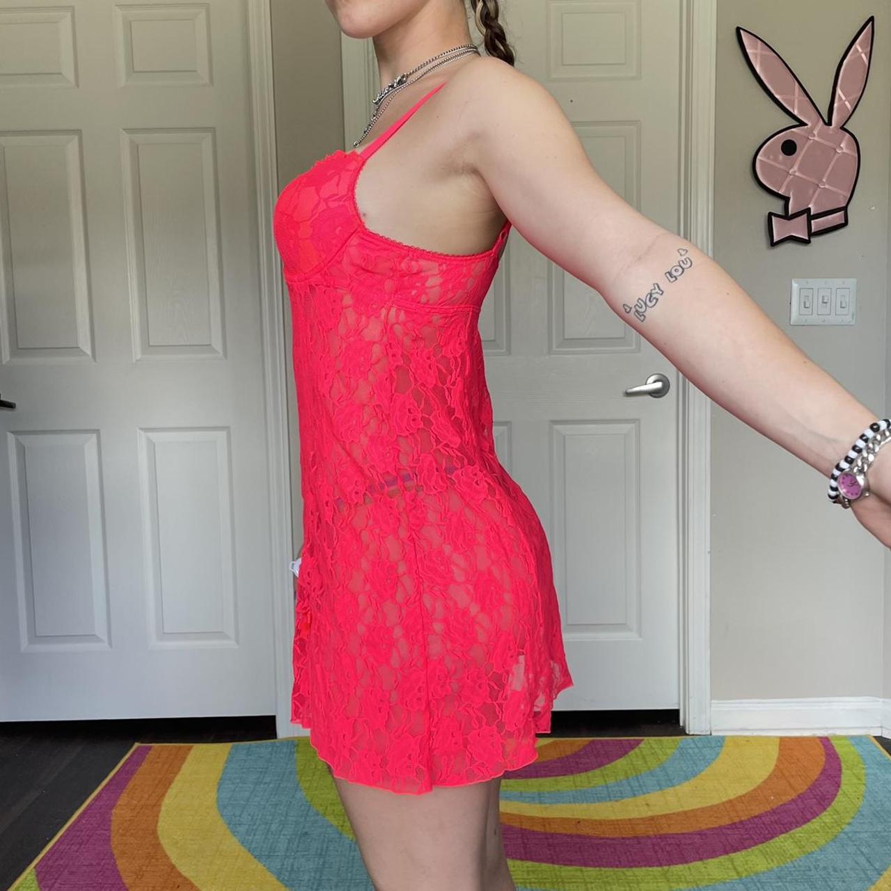Smart and Sexy Women's Orange and Pink Dress (4)