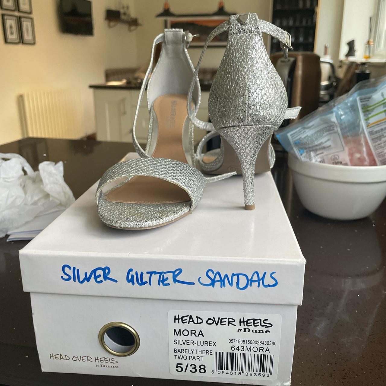 Head over sale heels silver sandals