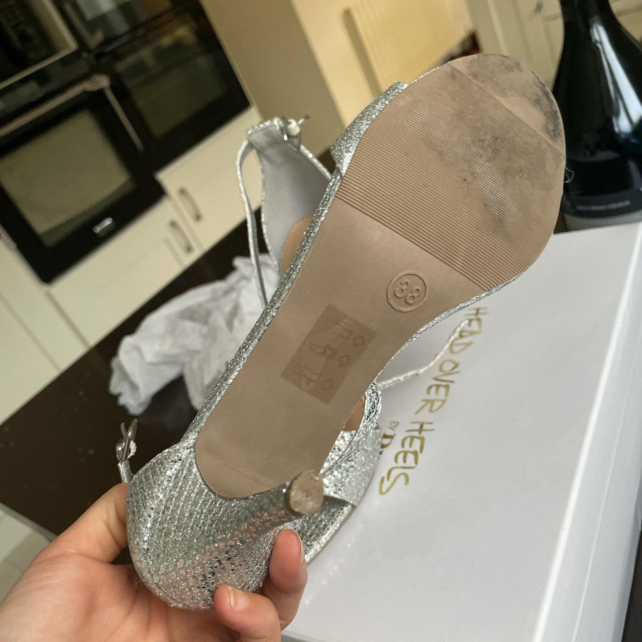 Head over best sale heels silver heels