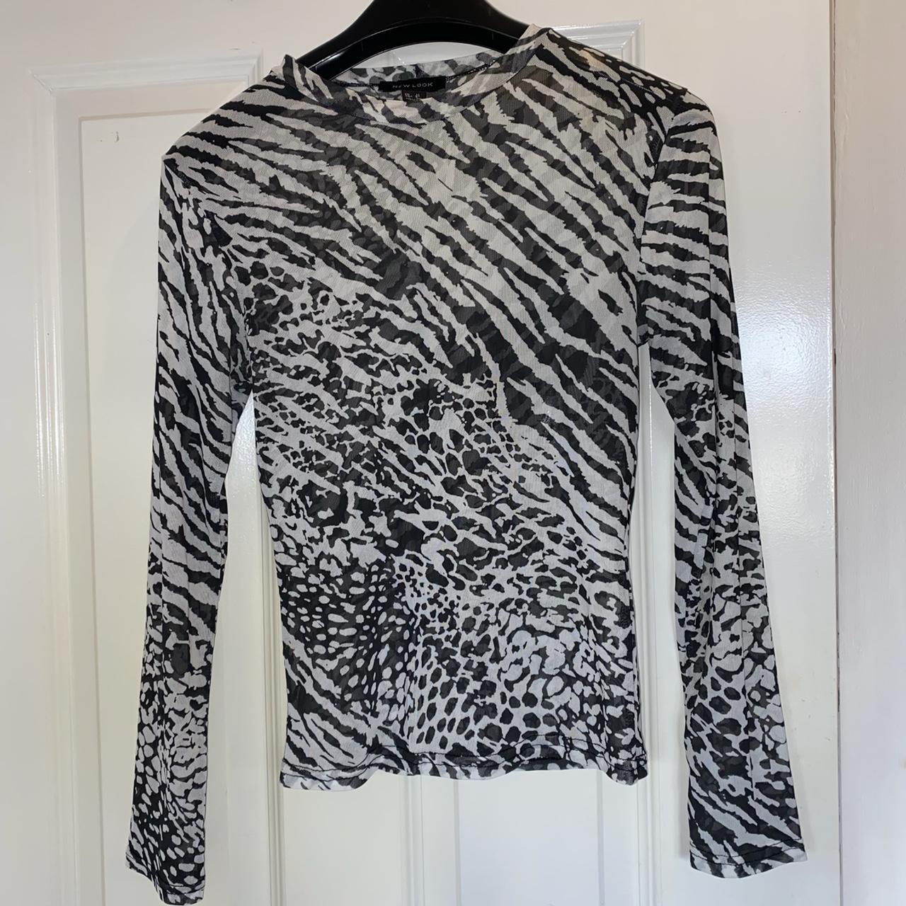 New Look Women's Black and White | Depop