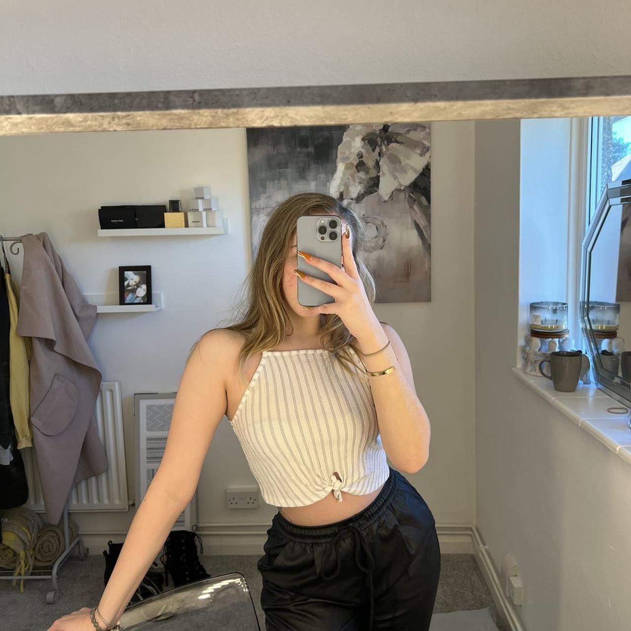 primark square neck crop top, never worn, perfect... - Depop