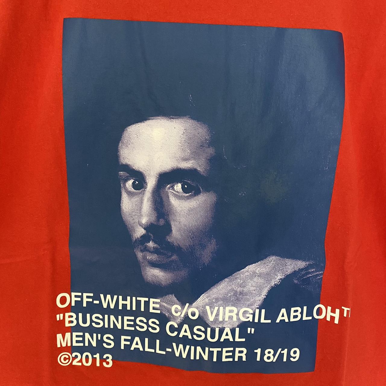 Virgil Abloh MCA Figures of Speech Off-White Bernini Tee Red/Blue
