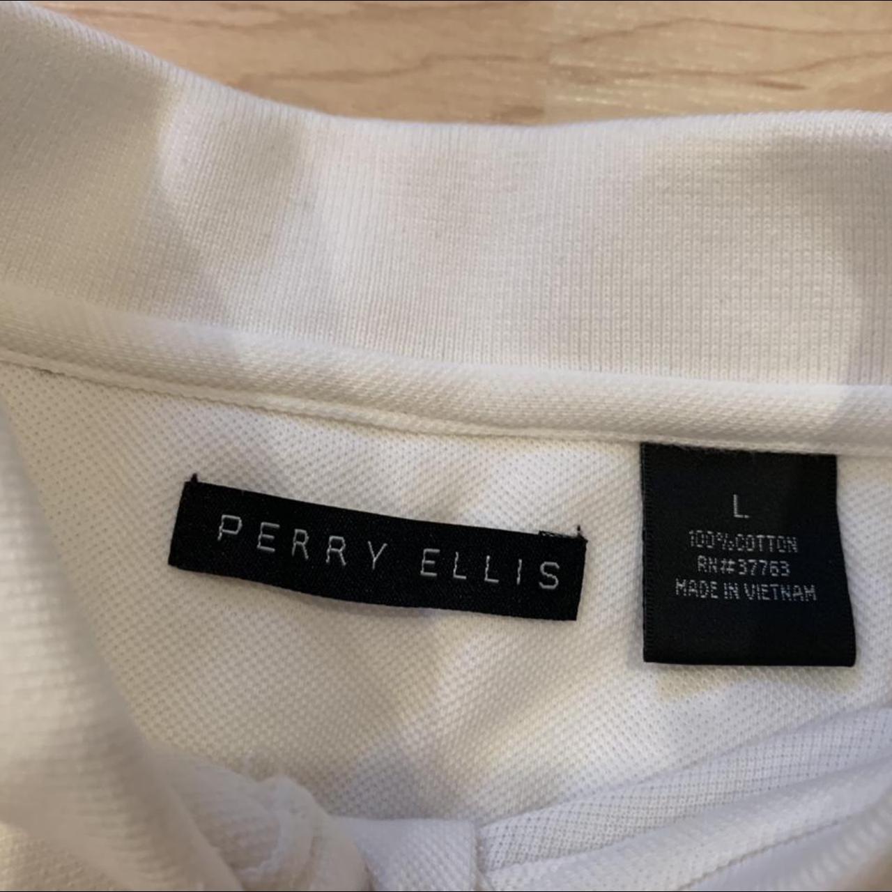 -Polo Short Sleeve Shirt -Perry Ellis -Hennessy... - Depop
