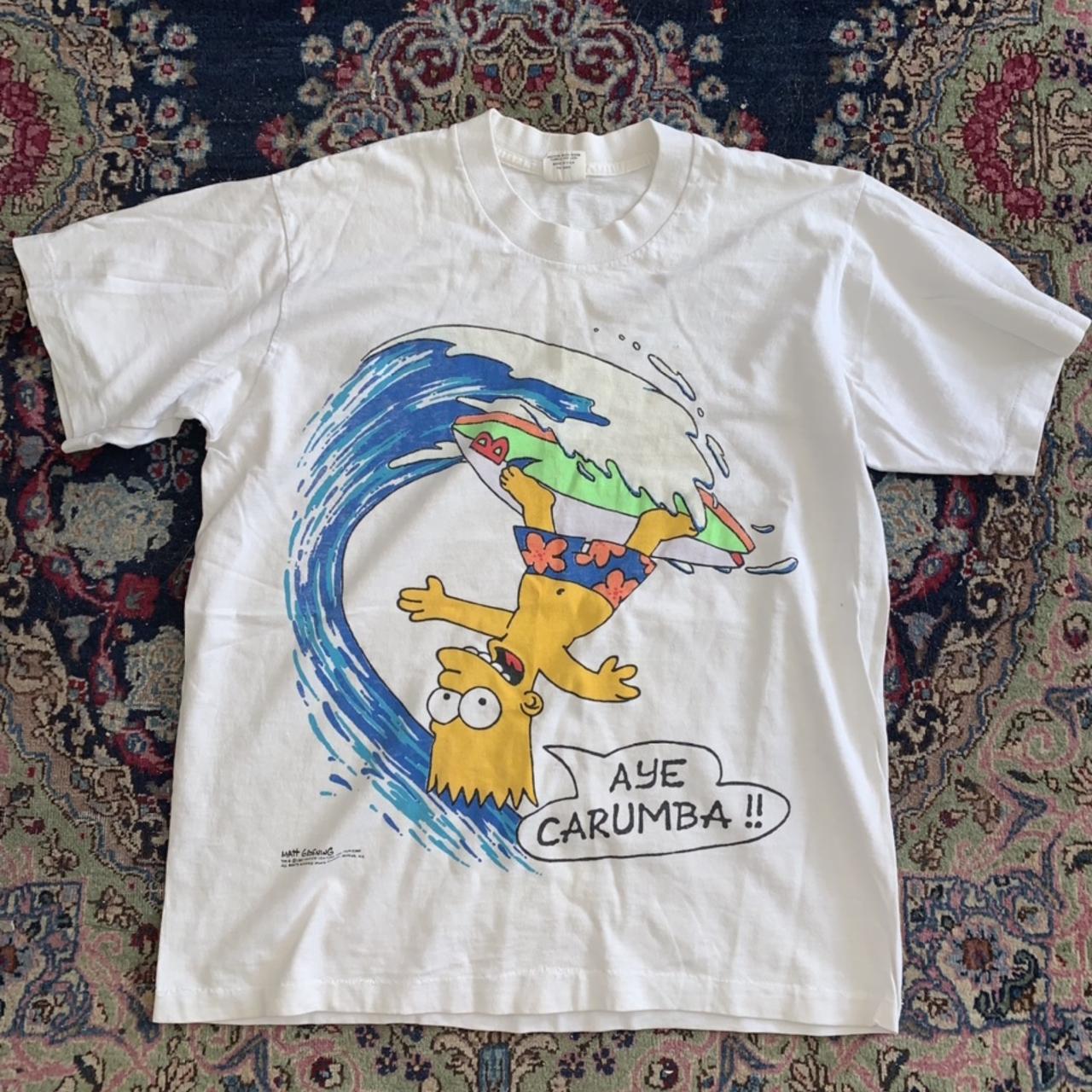 Vintage 80s the simpsons shirt. Bart Simpson Aye...