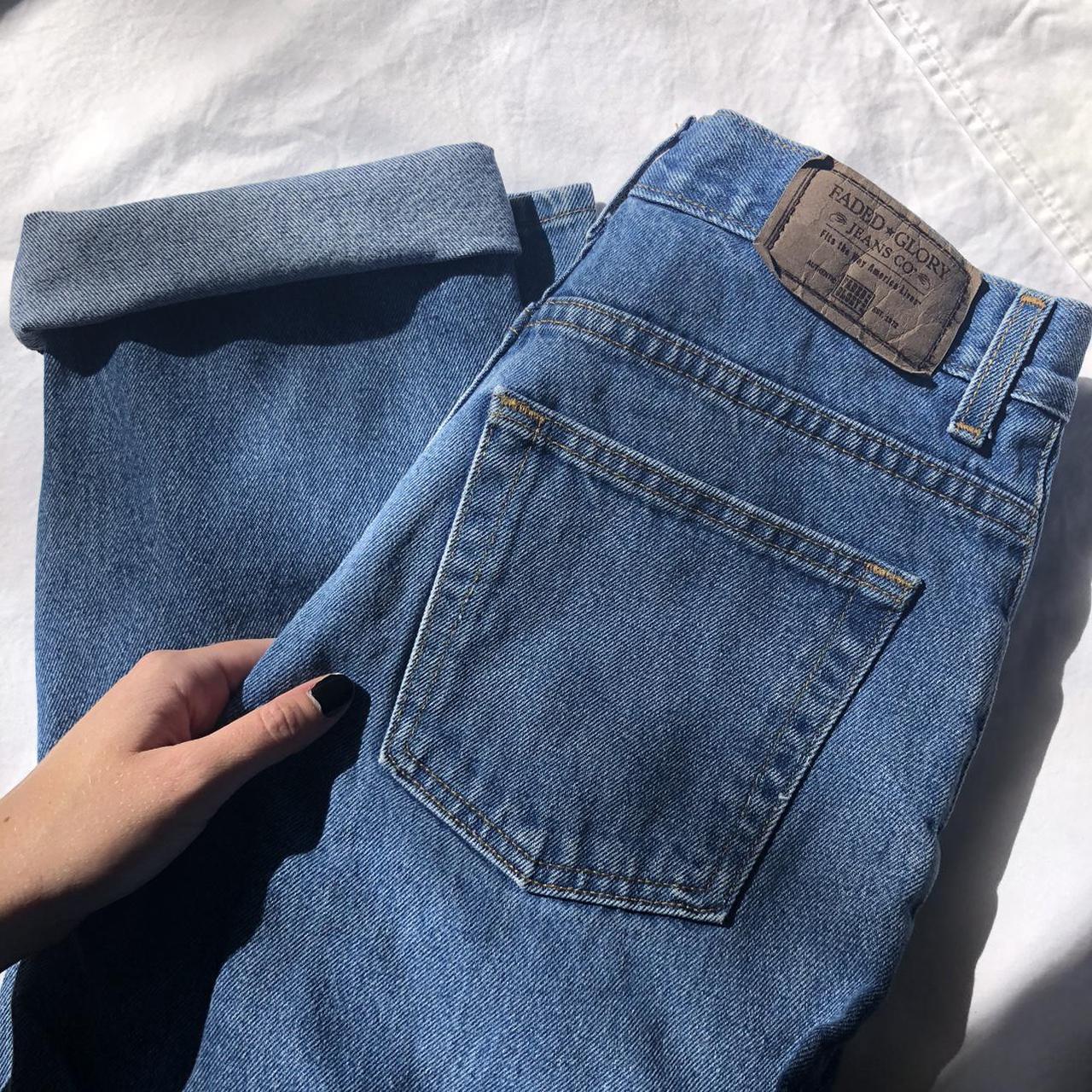 Vintage Faded Glory Denim Medium wash Labeled... - Depop