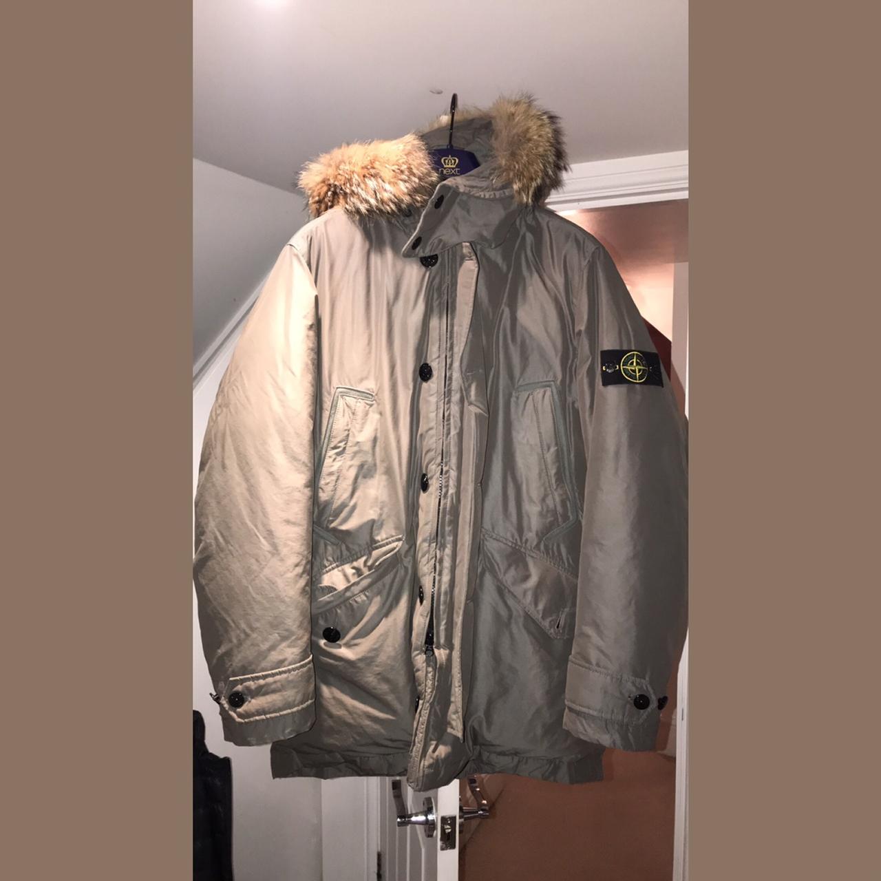 Micro Reps Stone Island Jacket With Fur Hood Stone Island Fur Hood