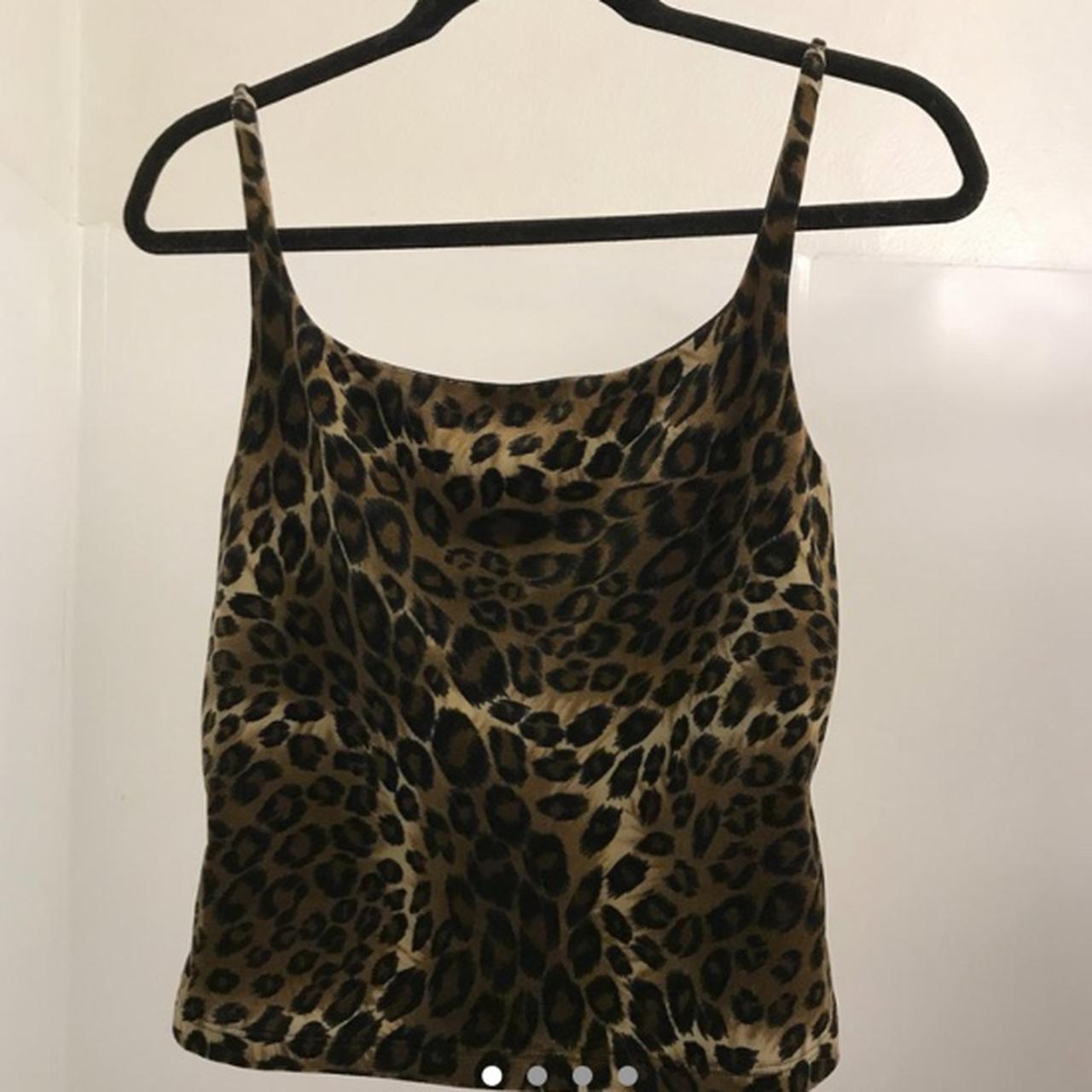 Vintage velvet leopard crop top sale