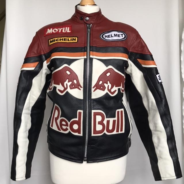 Discounted!!!!!!! Genuine leather red bull biker... - Depop