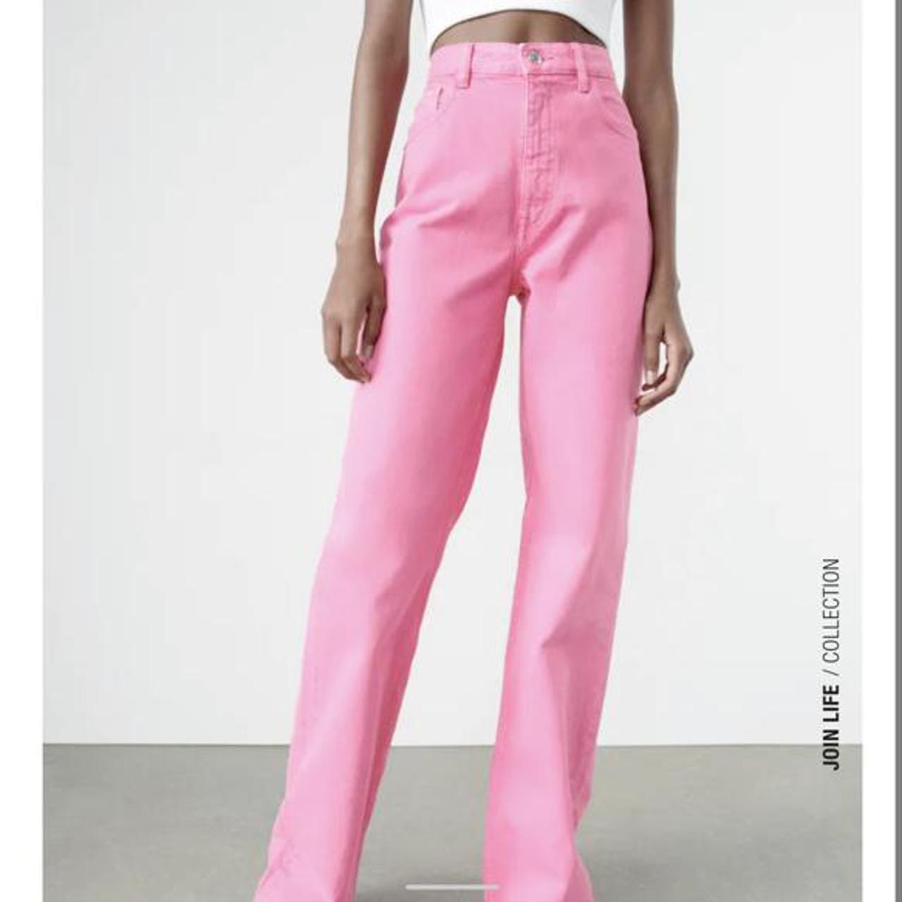 ZARA pink pants! bought last year and never worn :) - Depop