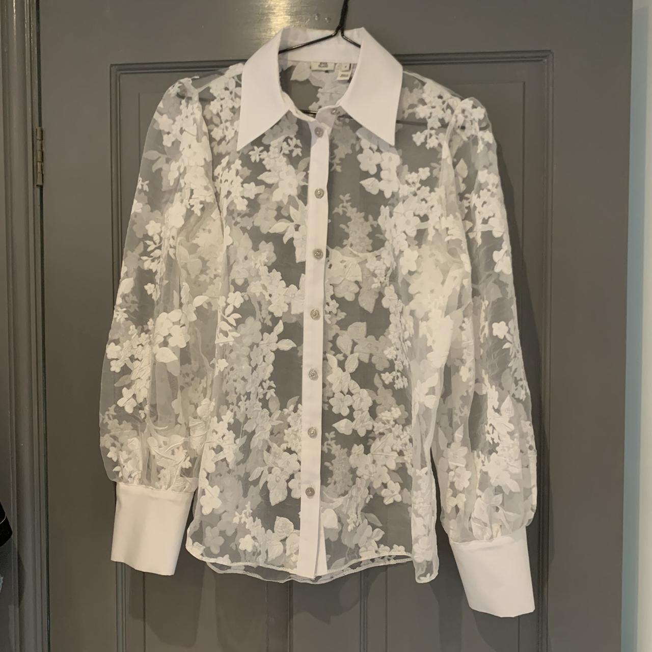 River island best sale organza shirt