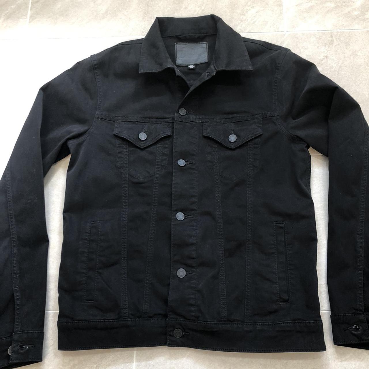 Lucky Brand black jacket in stretch material.... - Depop