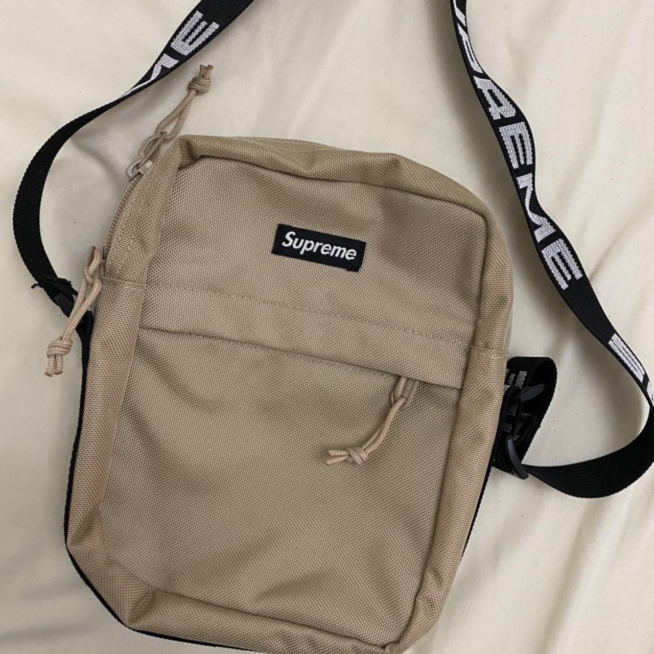 Supreme Shoulder Bag (SS18) Tan Lightly worn, 9/10... Depop