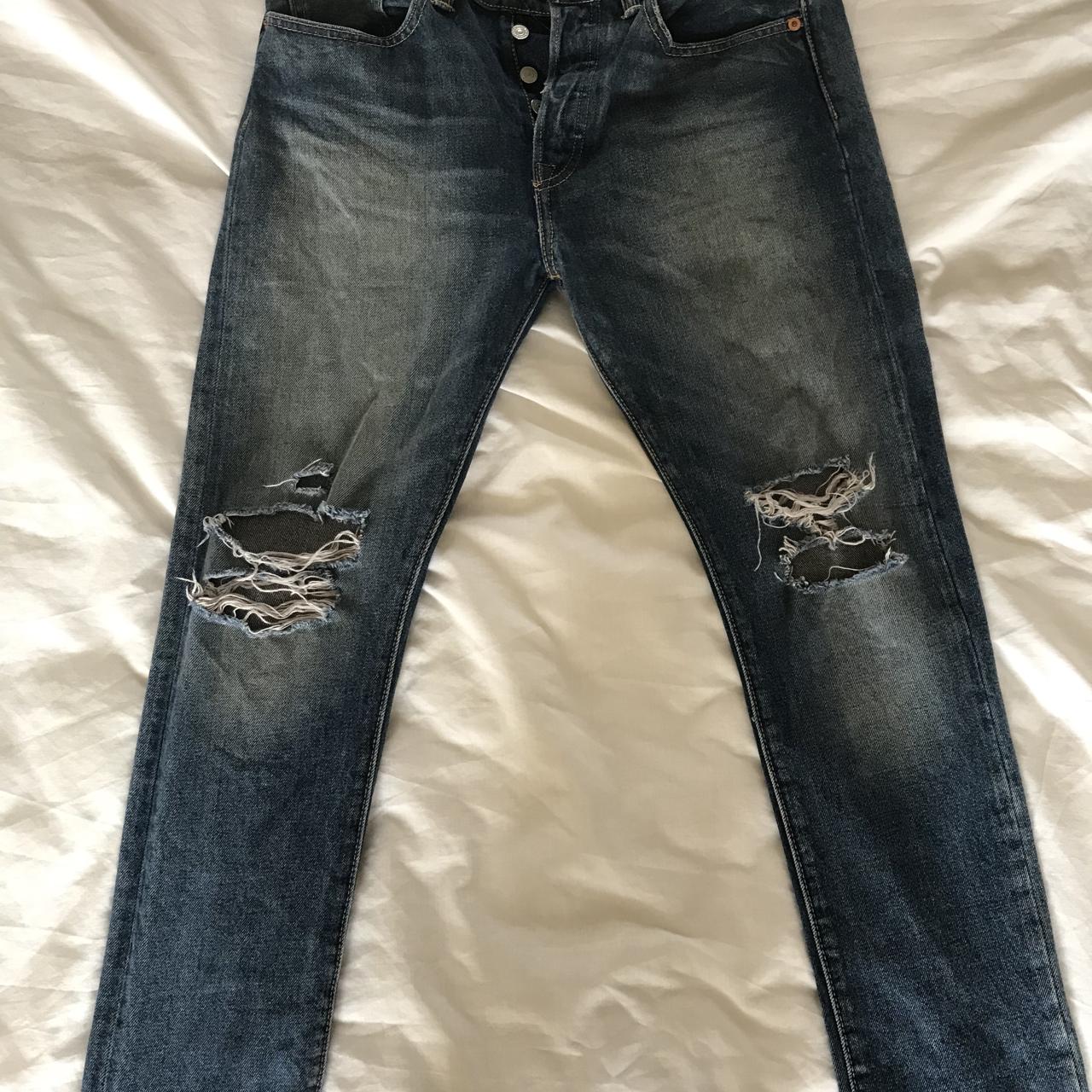 ripped mens levis