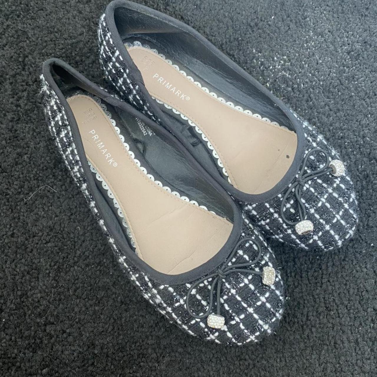 primark black flat shoes
