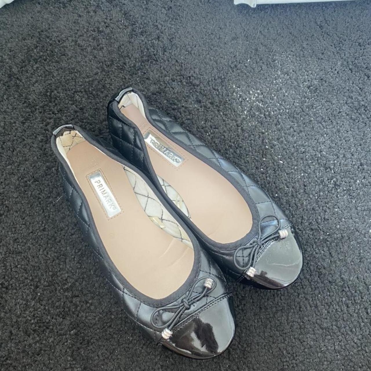 primark black flat shoes