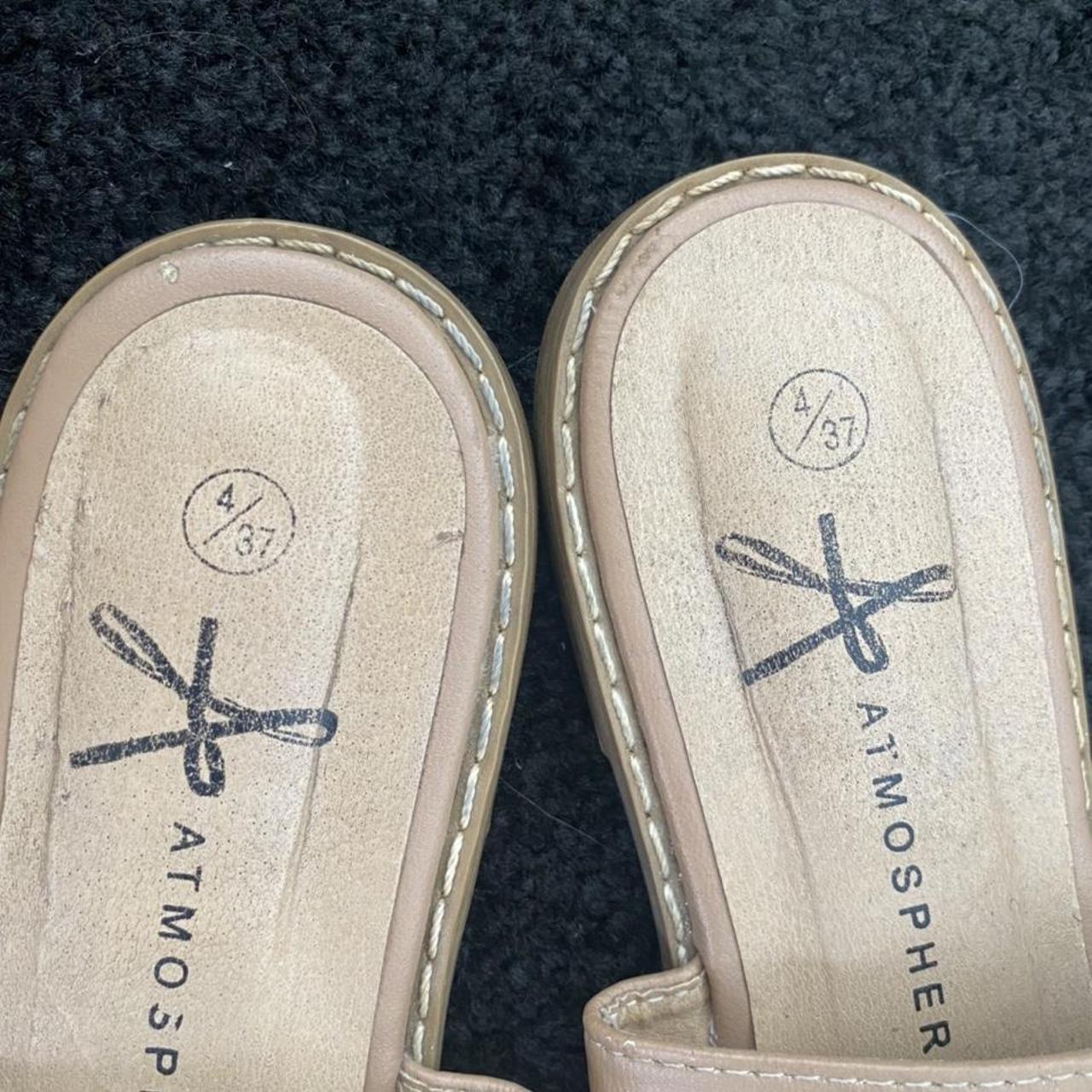 Primark tan sandal flats size 4 been worn a few... Depop