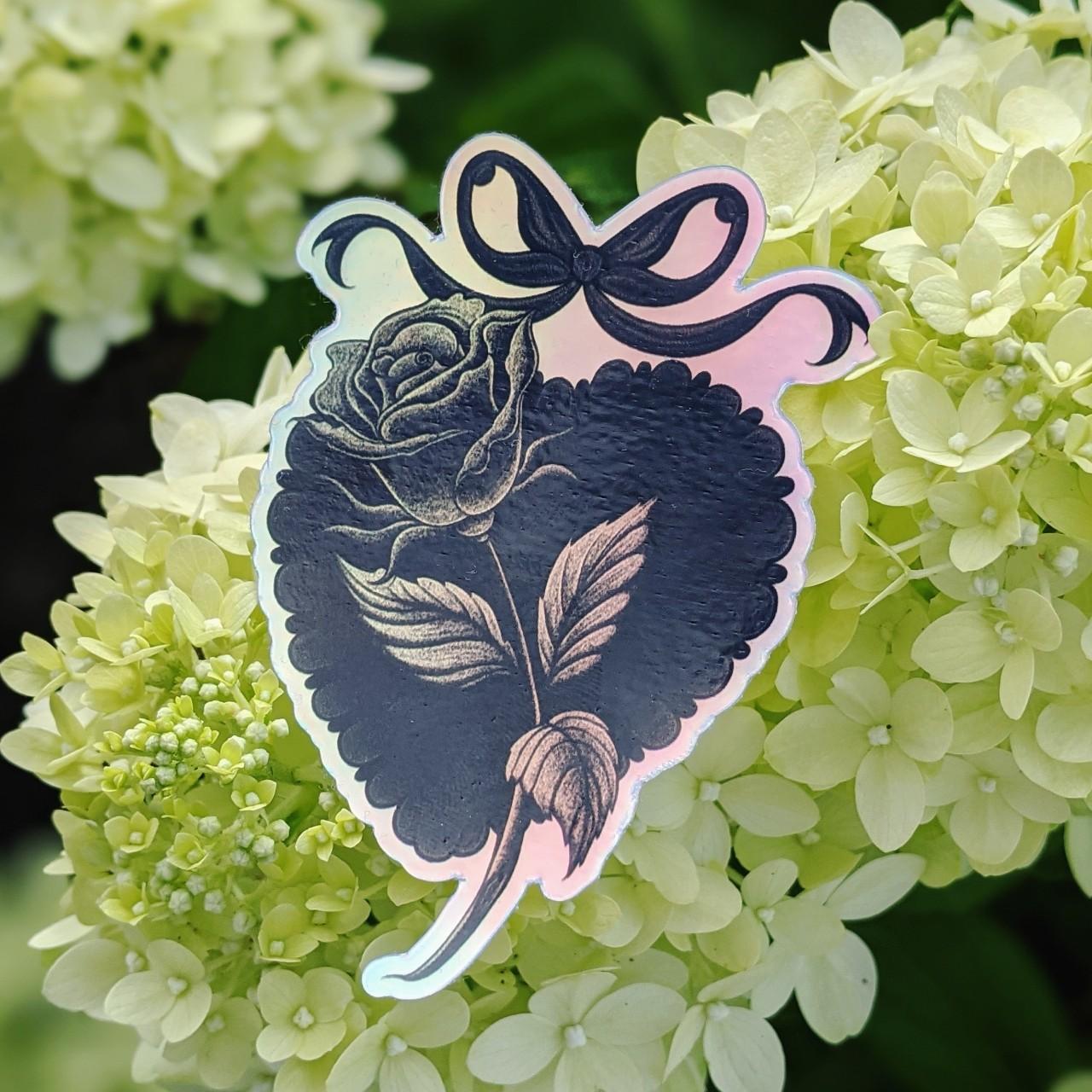 Frilly Heart Sticker