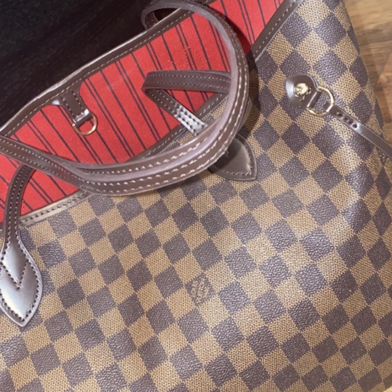 red interior Louis Vuitton purse! - Depop