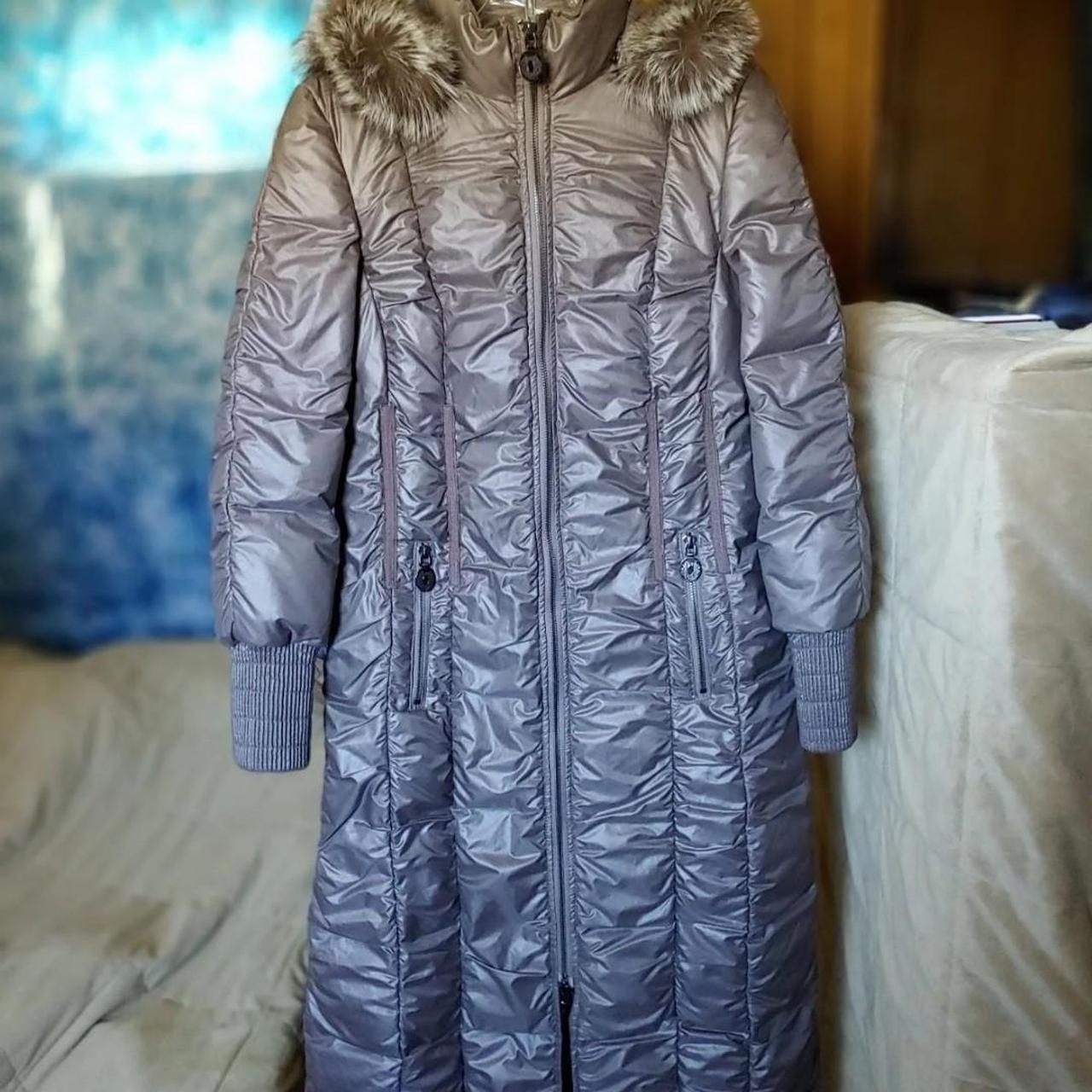 Long elie tahari puffer coat real fur hood... - Depop