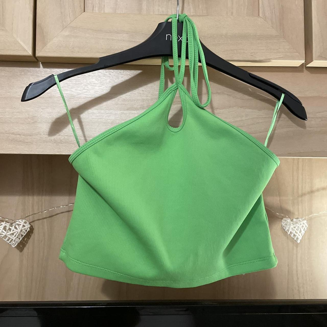 Zara Women's Green Croptop Depop