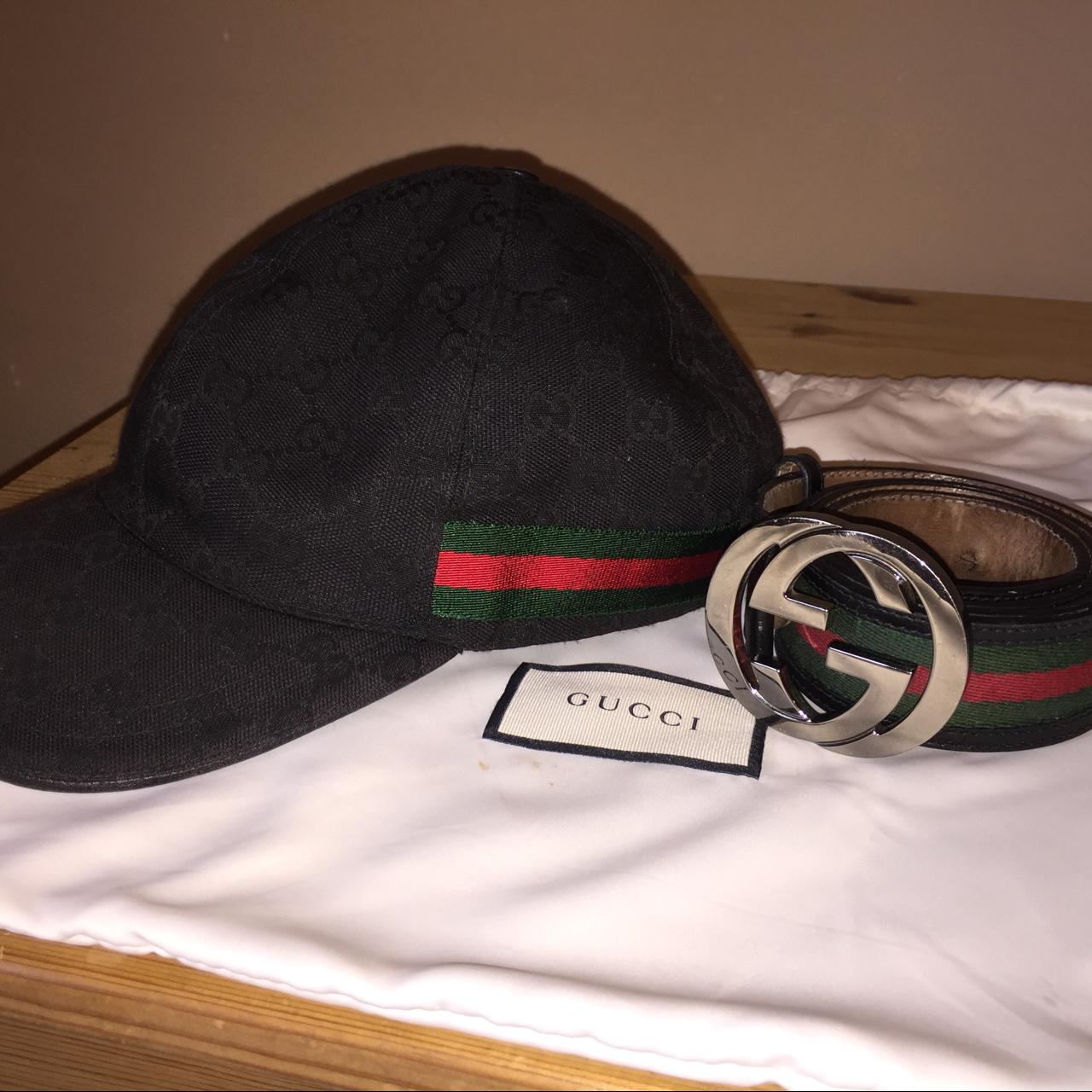 gucci belt hat